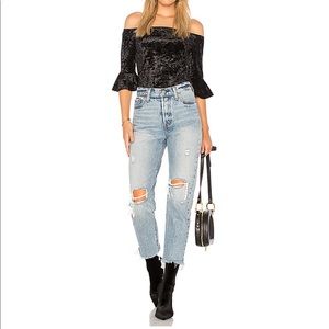 Velvet Off The Shoulder Body Suit | REVOLVE